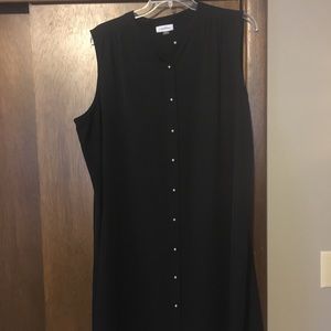 Calvin Klein sleeveless dress just below knee